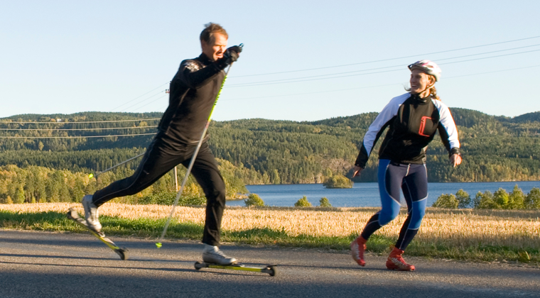 Rulleskikurs i Maridalen